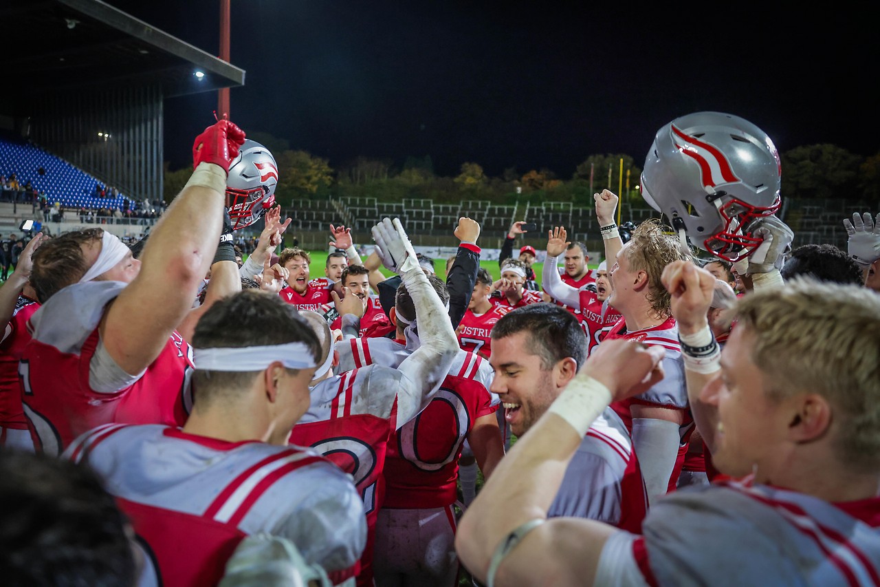 Spieler des Österreichischen Nationalteams jubeln